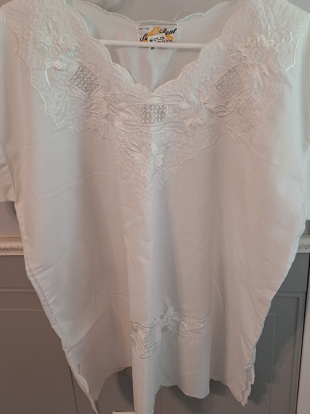 Maya White Embroidered Sleep Chemise